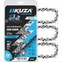 Premium 16 Inch Chainsaw Chain 3/8" LP Pitch .050" Gauge 55 Drive Links- 63PM3 55, Fits STIHL 021, MS210, MS211, PLN3516F, McCulloch and More (3 Chains)