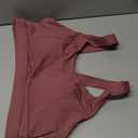 RUNNING GIRL High Impact Sports Bras for Women,Racerback Running Bra Workout Crop Tank Tops Longline Sports Bra Push up (Large, D-pink)