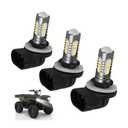 3-Pack LED Headlight Bulbs for Polaris Sportsman 450 500 570 800 1000 Ranger RZR ACE, 270W 4800LM 6000K Super White High Power ATV UTV Headlamp Kit, Plug & Play, Replaces 4011066 4010253