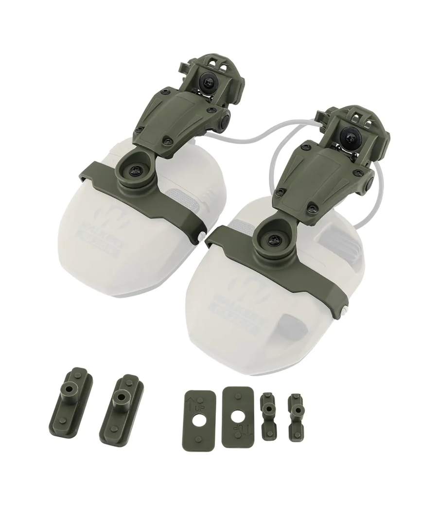 HEARFALCOM Tactical Helmet ARC Rail Adapter Accessories - Compatible with Walker's Razor Earmuffs
