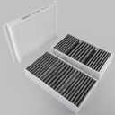 Cabin Air Filter Set Fits for Mercedes 2016-2019 GLE400 GLE350 GLE550e GLE43/GLE63 AMG; 2012-2015 ML350; 2017-2019 GLS450 GLS550; 2013-2016 GL450 GL550 GL63; Replace 1668300318 1668300218