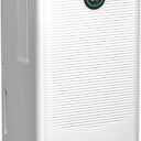 Electactic 25 Pint Dehumidifier for Bedroom Bathroom Basement, 38dB Quiet, Precise Humidity Control, 3 Modes, Drain Hose & 0.53 Gal Water Tank, Small 1800 Sq.ft Dehumidifiers for Apartment RV Dorm
