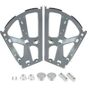 2 Layers Shoes Drawer Cabinet Hinges Flip Frames, Grey Shoe Cabinet Replacement Fittings Stainless Steel for Kitchen Living Room, 1 Pair