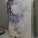 Stupell Industries Starry Night with Dreamy Clouds Gold Framed Floater Canvas Wall Art, design by Creative Studio, 25 x 17