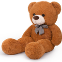 Giant Teddy Bear 43 Inches Stuffed Animal Plush Bear for Girls Boys Cuddly Teddy Bear Gift for Christmas Day Birthday Dark Brown 