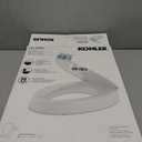 KOHLER 25875-0 Hyten 3" Height, Elevated Soft Close Elongated Toilet Seat, Contoured Seat with Grip-Tight Bumpers, Quick-Attach Hardware, No Slam Toilet Seat, White