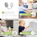 Baby Proofing Child Safety Locks (16 Pack) by Skyla Homes - The Safest, Quickest and Easiest 3M Adhesive Cabinet Latches, No Screws & Magnets, Multi-Purpose for Furniture, Kitchen, Ovens, Toilet Seats (Gray)