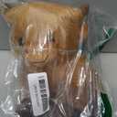 Highland Cow Stuffed Animal - 8 Inch Fluffy Plush with Styleable Hair, Soft Cow Toy for Toddler & Baby, Cute Sitting Scottish Cattle Gift for Kids & Desk Decor