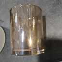 Rustic Wooden Tray with 8 Brown Glass Votive Candle Holders, Decorative Tea Light Holder Set for Mantel, Centerpiece, Dining Table Centerpiece Set, and Home Decor(Set of 8 Pieces)