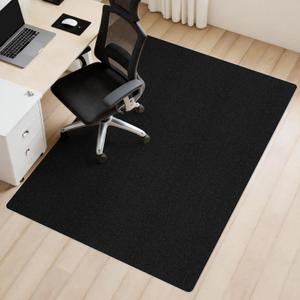 Sycoodeal Office Chair Mat for Hardwood Floor,Slip Resistant Floor Mat for Rolling Chairs,Easy to Clean,Large Floor Protector Office Computer Gaming Chair,Black(48"x60")