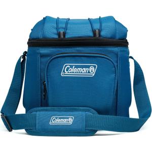 Coleman Chiller Insulated Soft Cooler, Leakproof 9/16/30 Can Cooler with 12+ Hour Ice Retention, Made with Recycled Materials, Great for Lunch, Camping, Beach, Pool, Sports, & More, One Size