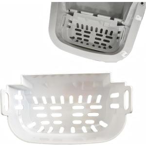 Ice Maker Ice Basket - Replacement Storage Bin with Drain, Safe Plastic - Verify Your Ice Maker's Basket Dimensions Before Purchase(Size: 6.93"D x 4.09"W x 3.35"H) (S)