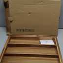 VaeFae Acacia Kitchen Silverware Organizer, Cutlery Drawer Organizer with 5 Compartments, Wooden Utensil Holder for Flatware and Cooking Tools (Large)