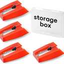 4 Pack Record Player Needles Replacement Compatible with Crosley, Victrola & More Turntable, Premium Ruby Stylus with Clear Storage Box, Phonograph Cartridge Needle for Vinyl Records Accessories