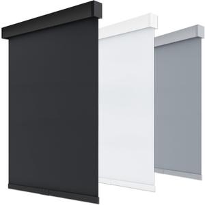 Cordless Thermal Insulated Blackout Roller Shades - Free-Stop Design with Valance, UV Protection, 41" x 72" (Black)