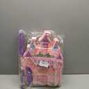 Princess Castle Pinata for Girl Birthday Party Supplies Pink Decorations Fairy Cardboard Castle Piñatas Games (Pink)