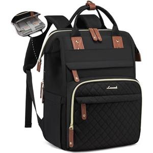 LOVEVOOK Laptop Backpack for Women, 15.6'' Waterproof Nurse Bag Teacher Work Backpack Purse for Women, Travel Computer Backpack for College Office Business Ladies