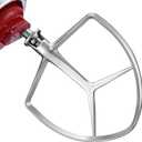 Gdrtwwh Stainless Steel Flat Beater Attachment for KitchenAid 7 Quart Bowl Lift Stand Mixer,Replacement Parts Bread Hook, Dishwasher Safe(Replace KA7QCFB)
