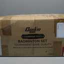 Baden Champions Portable Badminton Set Regulation Net, 4 Racquets, 3 Shuttlecocks, Boundary & Carry Bag Ideal for Backyard Fun with Friends and Family from Kids to Adults, Official Size
