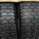 GICOOL 16x6.50-8 Riding Lawn Mower Rubber Tire and Wheel, 2 Pcs Replacement 16x6.5-8nhs Garden Tractor Lawnmower Tyre, Bearing Bore 3/4" & 5/8", 3"-4.5" Centered Hub