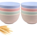 Unbreakable Cereal Bowls - 24 OZ Wheat Straw Fiber Lightweight Bowl Sets 8 - Dishwasher & Microwave Safe - for,Rice,Soup Bowls