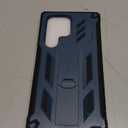 FNTCASE for Samsung Galaxy S23-Ultra Case: Military Grade Drop Proof Protection Mobile Cover with Kickstand | Matte Textured Rugged Shockproof TPU | Protective Sturdy Phone Case - Blue