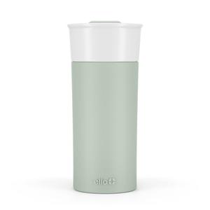 Ello Ogden 16oz Ceramic Travel Mug with Splash-Resistant Slider Lid and Protective Silicone Sleeve, Perfect for Coffee or Tea, BPA-Free, Dishwasher Safe, Honeydew
