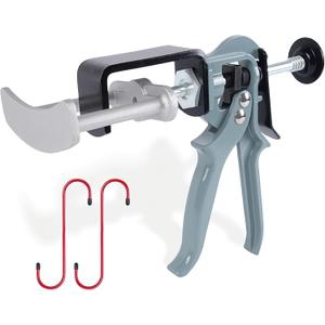 BARTOO 25750 Dual Piston Brake Caliper Compressor Brake Caliper Piston Tool with 2 Caliper Hooks for Most Cars Trucks, Disc Brake Pad Separator Tool Brake Pad Replacement