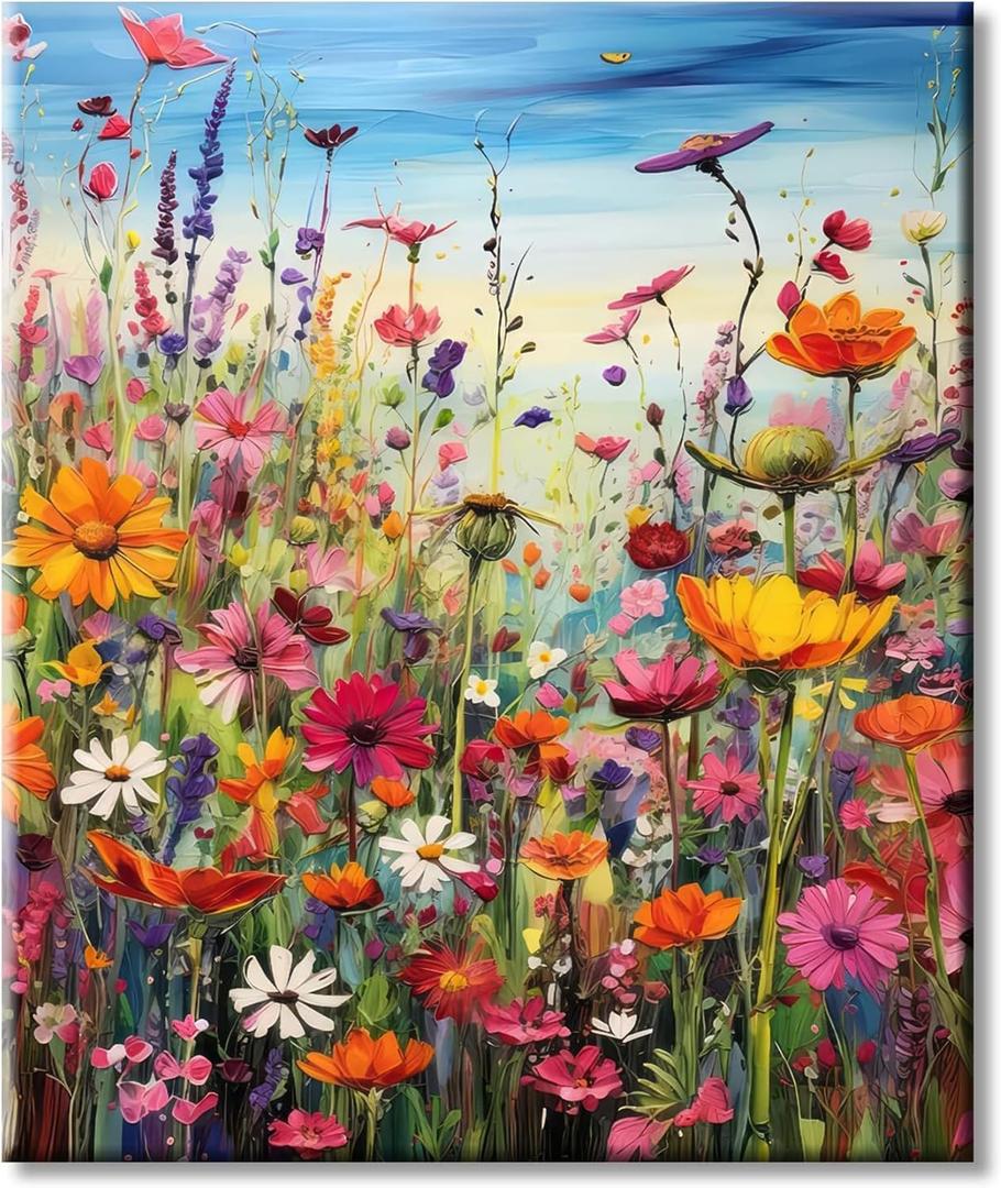 Puzzles for Adults 1000 Pieces, Flowers 1000 Piece Puzzle for Adults, Jigsaw Puzzles 1000 Pieces with Letters On Back Hard Impossible Difficult Challenging Family Puzzle (27.5"X19.6")