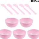 Milisten Pink Mixing Bowl 3.3 Inch Mixer Bowl for Diy Crystal Mud and Glue Crafts Kitchen & Dining Bakeware