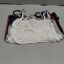 BQTQ 5 Pcs Womens Camisole Square Neck Camisoles Spaghetti Strap Camisole Slim Fitted Basic Camisole Top (Medium, Black, White, Gray, Darkred, Navy)