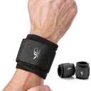 HiRui Wrist Compression Strap Wrist Brace Wrist Wraps for Fitness, Weight Lifting, Tendonitis, Carpal Tunnel Arthritis, Pain Relief, Great Support for Men Women, Adjustable (2 PCS)
