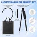 Catheter Bag Holder, Foley Catheter Bag Covers with Tube Cover, Waterproof & Machine Washable Nephrostomy Biliary Drainage, for Privacy Secure Cover, fit Bed, Walker, Wheelchair, Users up to 2000ml