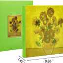 Sunflowers Photo Album 4x6 - Van Gogh Inspired with 200 Acid-Free Pockets & Writing Space, Wedding Guest Book, Floral Memory for Anniversary - Kuword