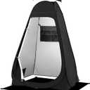 BRIAN & DANY Pop Up Shower Tent, Portable Privacy Camping Changing Tent, Camp Toilet Bathroom Pod with Rain Shelter & Windows, UPF 50+ & Waterproof, 47.2" x 47.2" x 74.8"