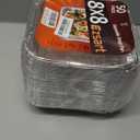 Ezsart Aluminum Pans 8x8-50 Pack Disposable Baking Pans, 8 Inch Square Tin Foil Pans, Aluminum Roasting Trays for Holiday Cooking, Heating and Baking, Christmas, Parties Meal Prep & Storage