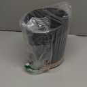 QCQHDU 8 inch Plant Pot, 2 Pack Planters for Indoor Plants with Drainage Holes & Saucer, Outdoor Flower Pots Home Garden Modern Decor (Dark Grey)