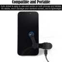 Smart Phone Auto Clicker, Speed-Adjustable Mobile Phone Screen Autoclicker Likes Tap with Anti-Slip Clip Universal Fast Click Tool for Short Videos Live Stream Social Media Tasks Game(Black)