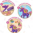 Imagimake Window Art Unicorn | Stained Glass Kit | Unicorn Girls Toys Age 6-8 | 6 Year Old Girl Birthday Gift | Art and Crafts for Girls 8-12 | DIY Suncatcher Kit for 5,6,7,8,9,10,11,12 Year Old Kids
