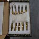 QOGRISUN 5-Pack Solid Brass Cabinet Pulls, Gold Euro Style T Bar Handles, 3-Inch Hole Center for Kitchen Drawer Dresser Cupboard, 4.9-Inch Total Length, Brushed Brass Finish