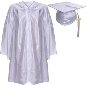 Newrara Unisex Shiny Kindergarten Graduation Gown Cap with Tassel (Size 30)