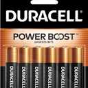 Duracell Coppertop AA Batteries with Power Boost Ingredients, 5 Count Pack Double A Battery with Long-lasting Power, Alkaline AA Battery for Household and Office Devices