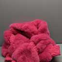 GSOU SNOW Women Ski Jacket Faux Fur Snowboard Coat Snow Cropped Jacket Winter Outdoor Warm (Small, Rose)