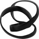 Metal Decorative Object Minimalist Shelves & Coffee Table Decor Aluminum Knot Sculpture Modern Home Decor for Office, Bedroom & Living Room 8" x 7", Black