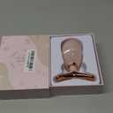 Red-Light-Therapy-for-Face-and-Neck, 7 Color Face Massager Tool for Wrinkles, Double Chin, Vibrating Facial Massager with Thermals for Skin Care, Glossy Pink