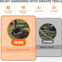 Giraffe Tools Garden Hose 5/8", Custom Length, Heavy Duty, No Kink, Flexible, Rubber Garden Hose, Leakproof Water Hose, 600 Burst PSI, 5ft Female to Female Hose
