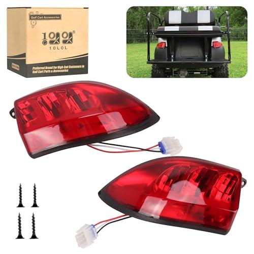 10L0L Golf Cart Tail Lights for Club Car Precedent 2004-Up and Tempo 2018-Up Models - Replacement Taillight Driver and Passenger Rear Lights 12V with 3 Pin Molex Quick Connector Wired
