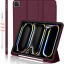 iMieet iPad Pro 13 Inch Case (M5/M4) 2025/2024 with Pencil Holder, Trifold Stand Smart Case with Soft TPU Back, Auto Wake/Sleep 