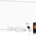 Infrared Heater Panel 800W Wall Mounted Space Heat Panel Heater for Indoor Use, 100% Flame Retardant Material, Safe/Noise-Free/Fast Heating, Slim Design for Bedroom, Bathroom, Office