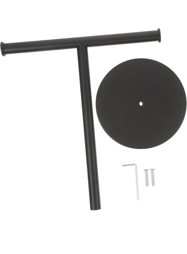 Happyyami Stainless Towel Stand Weighted Base Countertop Towel Hanger for Bathroom and Compact Design for Easy Organization and